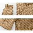 thumbnail image 4 of AUNVITO Women's Winter Sleeveless Puffy Jacket Lightweight Casual Coat with Pockets, V-Neck Loose Regular Fit Vest for Daily Wear, 4 of 7
