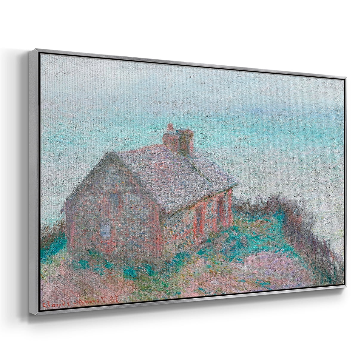 Vintage Landscape-CXLIX By Wexford Home Framed in Silver Wood Gallery Wrapped Canvas 25 in. x 37 in.