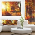 thumbnail image 2 of Designart Autumnal Trees in Sunrays Canvas Wall Art, 2 of 4