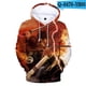 thumbnail image 1 of Cosplay SK 8 Infinity disfraz con capucha 3D estampado traje chaqueta Sudadera con capucha pulóver Halloween niños pulóver Jersey TopsGris B120 Deng Xun unisex, 1 of 2