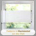 thumbnail image 6 of rabbitgoo Frosted Window Film Static Cling Decorative Glass Film UV Protection Window Privacy Film Non Adhesive Window Cling for Home, 17.5 x 157.4 inches, 6 of 10