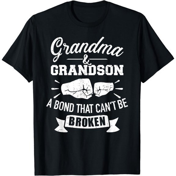 Grandma and grandson bond that can't be broken T-Shirt