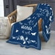 thumbnail image 4 of LHSHID Birthday Gifts for Women/Men/Her/Him Blanket Blue Happy Birthday Decorations Women/Men Throw Blankets Bday Gift for Women/Men Unique Best Birthday Gift Ideas 40"x50", 4 of 7
