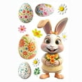 thumbnail image 1 of Pegatinas de pared, pegatinas de Pascua para ventanas, pegatinas para puertas, decoraciones de Pascua, pegatinas de conejo con huevos, calcomanías para Pascua, pegatinas de Pascua para ventanas, decor, 1 of 2