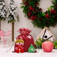 thumbnail image 3 of Christmas Gift Bags Christmas Decoration Items, Linen Apple Bags, Candy Bags, Cartoon Pattern Gift Bags, Christmas Bags, Small Storage Bags Small Gift Bags, 3 of 6