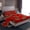 Red Brown 02, variant on Feelyou Teen Fashion Lips Queen Sheet Sets, Leopard Print Red Bed Set, 4pcs