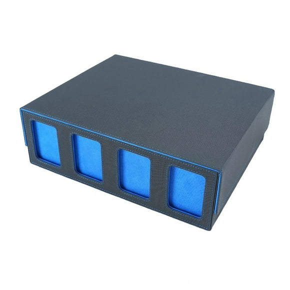Card Storage Box for Trading Cards with Viewing Window for Magic Game Cards,Card Deck Case Card Holder Gray
