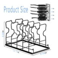 thumbnail image 4 of Auledio Pot and Pan Rack Organizer Holder, Kitchen Counter and Cabinet Organizer, Black, 4 of 8