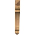 thumbnail image 2 of Ekena Millwork 6"W x 34"D x 46"H Olympic Arts & Crafts Rough Sawn Bracket, Western Red Cedar, 2 of 4