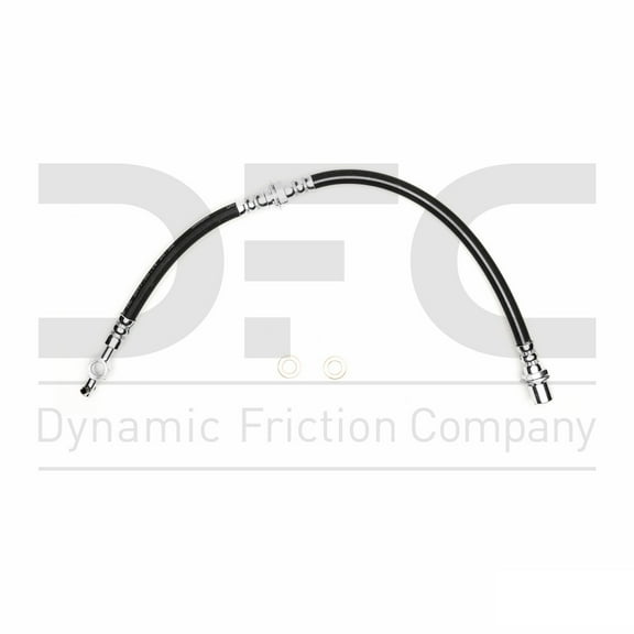 Front Dynamic Friction Company Brake Line Hose 350-76035 For 1984-1988 Toyota Corolla, 1985-1988 Chevrolet Nova, 1986-1993 Toyota Celica