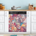 thumbnail image 5 of Coolnut Dishwasher Magnet Cover 23"Wx26"H ,Mandala Farmhouse Kitchen Dishwasher Cover Magnetic Appliance Covers Door Stickers for Kitchen Home Cabinet Decals, 5 of 6