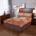 thumbnail image 2 of Juego de ropa de cama de 3 piezas ABPHQTO Funda nórdica de flores rosadas con 2 fundas de almohada, 2 of 4