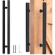thumbnail image 1 of Jaladeras Puerta Cristal Acero Inoxidable Tipo H Negro 100cm Xtellar negro, 1 of 4