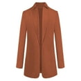 thumbnail image 3 of Lyinloo Fashion Women Wool Coat Trench Jacket Ladies Warm Long Overcoat Outwear Gold XXXXL, 3 of 4