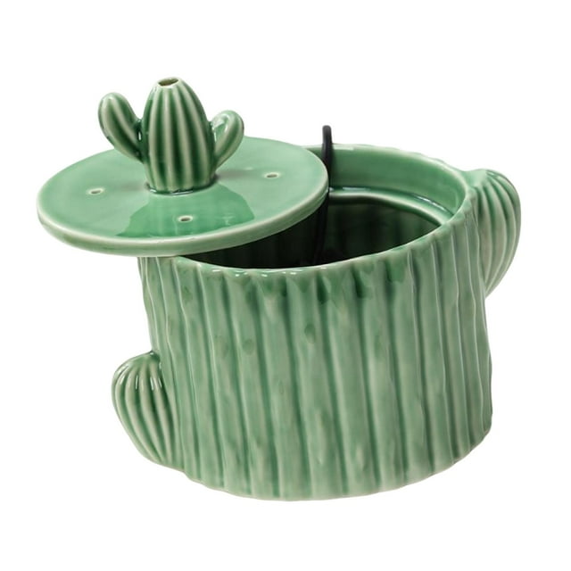 lionlar Fontaine d'Eau Automatique pour Chat, Distributeur d'Eau 2 L, Distributeur d'Eau USB pour Chien pour Chiot Vert