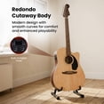 thumbnail image 3 of Fender Redondo CE Dreadnought Acoustic-Electric Guitar - Natural Bundle with Gig Bag, Strap, Strings, Picks, and Austin Bazaar Instructional DVD, 3 of 9