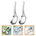 thumbnail image 2 of 2Pcs Kids Spoons Children Stainless Soup Spoons Dinner Spoons Dessert Spoons Rice Spoons, 2 of 9
