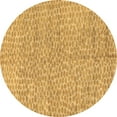 thumbnail image 1 of Ahgly Company Indoor Round Abstract Brown Modern Area Rugs, 6' Round, 1 of 4