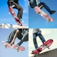 thumbnail image 5 of Complete Skateboards for Beginners,7 Layer Canadian Maple Double Kick Deck,31''Pro Cruiser Japanese skate Board, 5 of 5