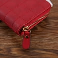 thumbnail image 3 of FeiraDeVaidade High Quality Leather Card Bag Small Purse Solid Color Women‘S Wallet Large Capacity Card Holder Zip Coin Purse, 3 of 7