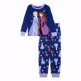 thumbnail image 1 of Conjunto de pijama de 2 piezas de algodón para niña Disney Frozen 2, talla 4T, 1 of 4