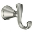 thumbnail image 2 of Moen Medium Brushed Nickel Silver Metal 2-5/8 in. L Garment Hook 20 lb. 1 pk, 2 of 2