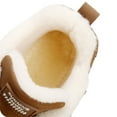 thumbnail image 6 of XXWXYD Boots Girls Boots Snow Boots Fashion Casual Sneakers Breathable Flat Casual Shoes Winter Padded Warm Women's Boots for Comfortable Shoe(9.5-10 Years,Brown), 6 of 8