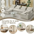 thumbnail image 4 of Armless Modular Sofa with DIY Combinations - Supportive Foam for Comfort in Apartments, 4 of 4