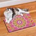 thumbnail image 2 of Pet Feeding Mat Featuring Cultural Exotic Meditation Mandala Pattern, Absorbent Waterproof Non-Slip Dog Food Mat Easy Clean, 2 of 7