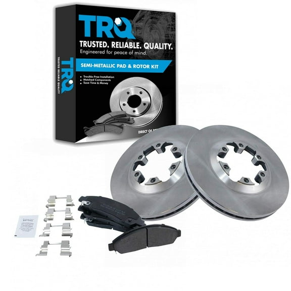 TRQ Front Brake Pad & Rotor Kit Brake Pads Brake Rotor Semi-Metallic Fits Select 2004-2008 Chevrolet Colorado GMC Canyon 2006 Isuzu i-280 2007-2008 i-290 i-350 i-370