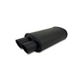 thumbnail image 4 of Vibrant Performance Exhaust Muffler 1148 StreetPower; Single 2-1/2 Inch Center Inlet; Dual 3 Inch Outlet; 15 Inch Body/20 Inch Overall Length; Flat Black, 4 of 5
