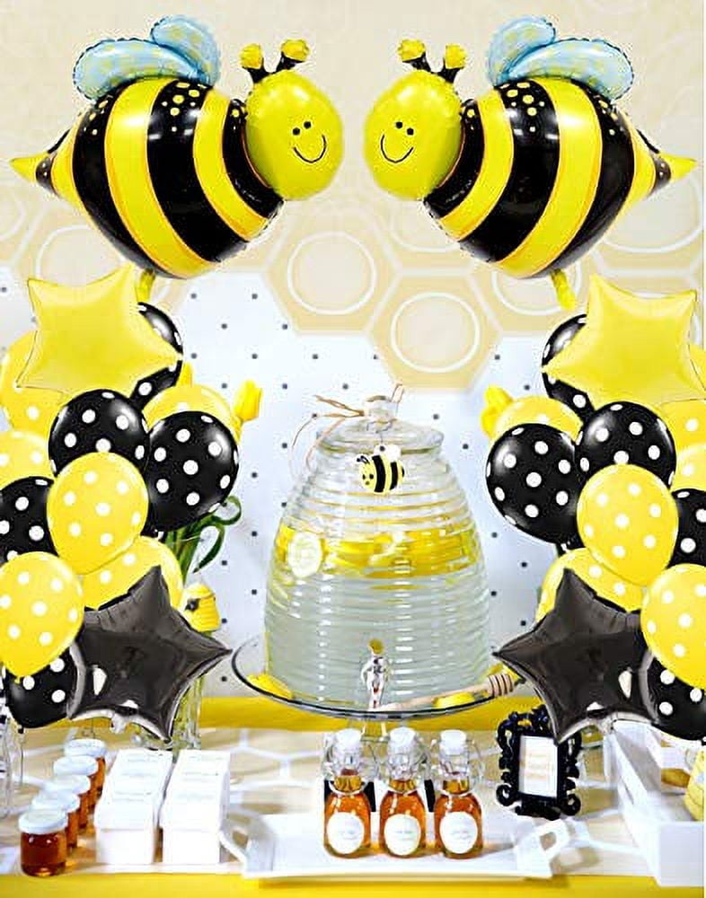 Bumblebee Party Decoration Bumble Bee Balloons for Honey Bee Themed Birthday Party Baby Shower Supplies