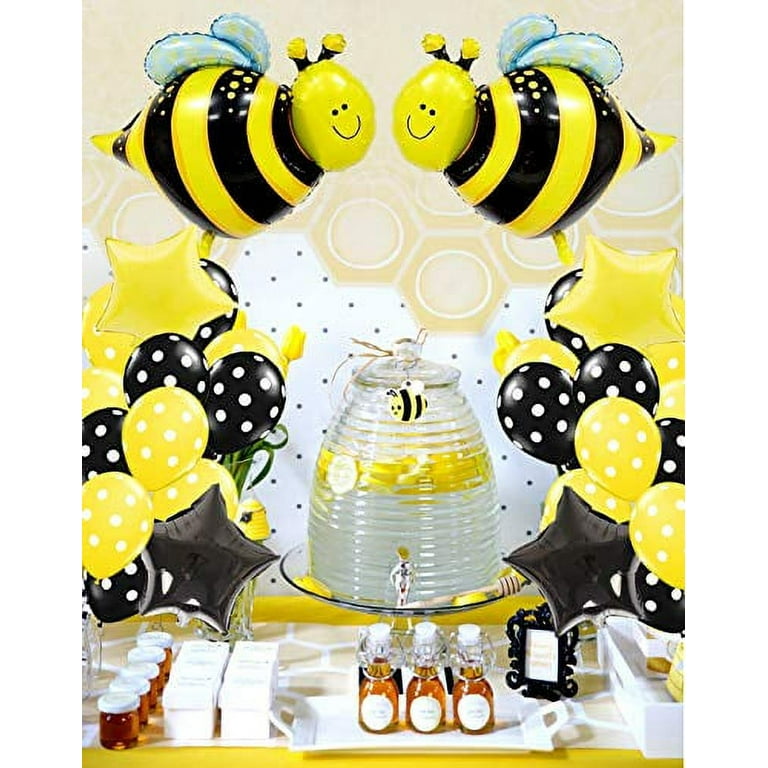 Bee Party Decorations Banner Balloons Cake Topper For Kids Bumble Bee  Birthday Party Decors Supplies Honey Baby Shower Favors - AliExpress