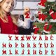 thumbnail image 1 of Xihbxyly Colgante de Letra Navideña, Diseño de 26 Letras, Gorro Navideño Rojo y Blanco, Material de Pvc, Decoración para Árbol de Navidad, Opción de Regalo Personalizado, 10 X 7,5 Cm, Ideal para Fami, 1 of 4