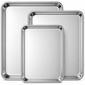 Stainless Steel Baking Cookie Sheet Set of 3