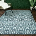 thumbnail image 3 of Balta US, Inc Annika Diamond Trellis Pattern Indoor/ Outdoor Area Rug Blue 2' x 7' Runner 8' Runner Navy, Sage, Off-White, 3 of 5
