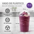 thumbnail image 3 of 50 Vasos de 20 Oz con Tapa Domo Transparentes, 3 of 5