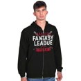 thumbnail image 4 of Fantasy Baseball League Manager Men's Big & Tall Graphic Zip Up Hoodie Brisco Brands 2X, 4 of 5