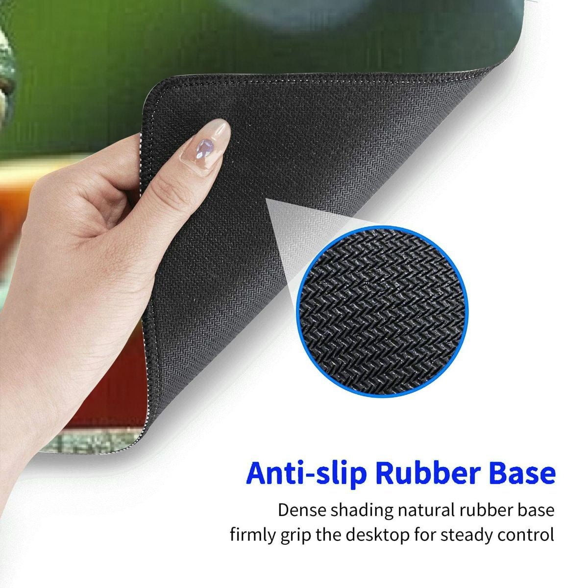 Heduofu Mousepad Mousemat with Rubber Base Desk Protector Pad for Laptop Mousemats Computer Desk Mat Non-Slip Desk Pad for Work Office Home 31.5x11.8 in