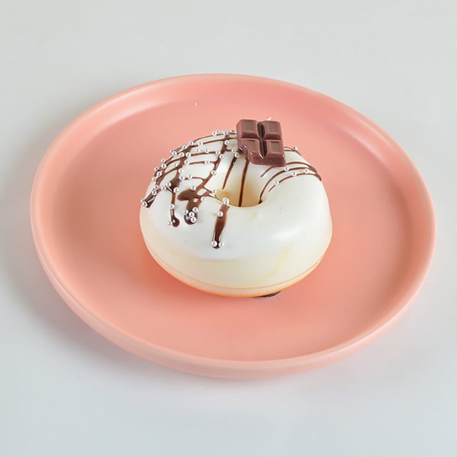 Aimant de Réfrigérateur à Dessert en Forme de Beignet Réaliste et Jouet Sensoriel Anti-Stress, Matériau Doux et Durable avec des Couleurs Réalistes, Accent Décoratif pour Cuisine Ou Bureau, Jouet Portable à Presser, Unité d'Une Pièce