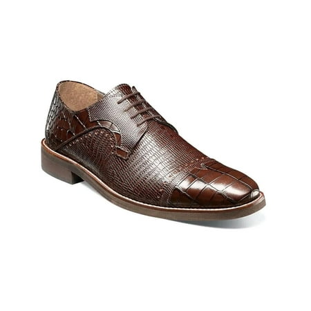 

Men s Stacy Adams Esposito Cap Toe Oxford Shoes Animal Print Brown 25538-200