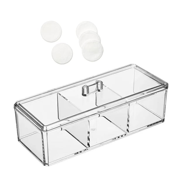 Organizadores De Maquillaje ANGGREK Soporte Para Hisopos De Algodón Transparente A Prueba De Polvo