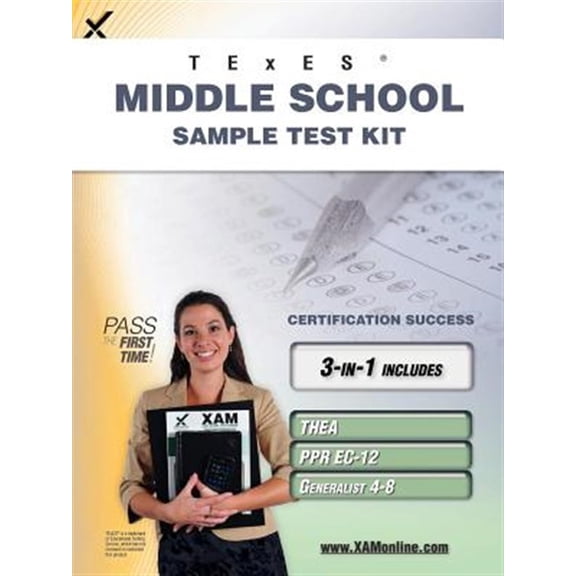 Pre-Owned Texes Middle School Sample Test Kit : Thea, Ppr Ec-12, Generalist 4-8 Teacher Certification