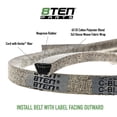 thumbnail image 5 of 8TEN Belt with Kevlar for Ariens Zoom Ikon-XD 42 Gravely ZT 07200523 130 x 1/2 810-CBL2197T, 5 of 7