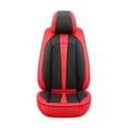 thumbnail image 3 of Maidao 2pcs Car Seat Covers Front Seats for Subaru for Outback 2002-Present 2 Seats Leather Airbag Compatible Leather Waterproof Front Set Cushion Protector Black and Red, 3 of 8