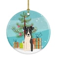 thumbnail image 1 of Merry Christmas Tree Smooth Fox Terrier Ceramic Ornament, 1 of 1