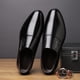 thumbnail image 2 of Zapatos formales de cuero para negocios para hombres populares de primavera y otoño, zapatos de cuero genuino transpirables con aumento de altura, 2 of 3