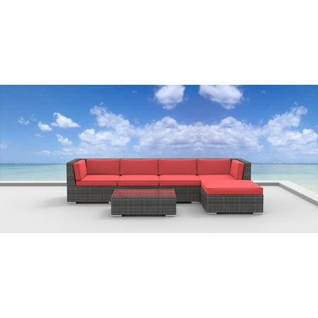 Urban Furnishing Malo 6pc Modern Outdoor Wicker Patio Furniture