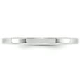 thumbnail image 2 of Primal Gold 14 Karat White Gold 2mm Standard Flat Comfort Fit Band Size 10, 2 of 6