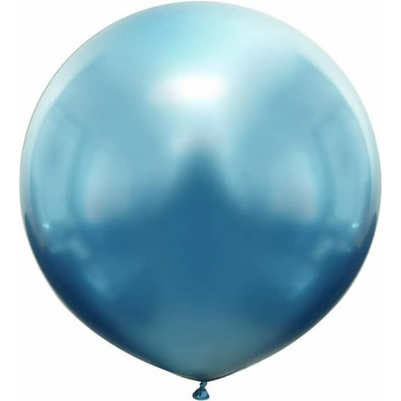 Kalisan 36" Mirror Blue Latex Balloons (2 count)